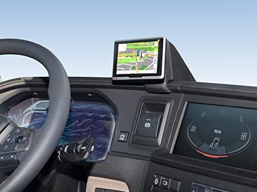 KUDA Supporto Telefono Per Smart Fortwo (04/2007-09/2010) - Console Pelle Nera, 091785