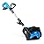 AlphaWorks Snow Thrower/Handheld Electric Shovel, Cordless DC 20V, Removable Battery, Lightweight | 10" x 5" Clearing, 25' ft Throwing Distance, 300 lbs/Min