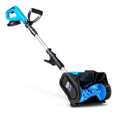 AlphaWorks Snow Thrower/Handheld Electric Shovel, Cordless DC 20V, Removable Battery, Lightweight | 10" x 5" Clearing, 25' ft Throwing Distance, 300 lbs/Min