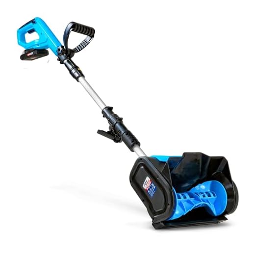 AlphaWorks Snow Thrower Shovel Electric Cordless DC 20V 10" inch Width 5" inch Depth 25' feet Throwing Distance 300Lbs/Minute