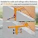 Adjustable Non-Penetrating Anchor, Reusable Temporary Fall Parapet Roofing Anchor, Roof Anchors, Non Penetrating Wall Anchors Suitable For Walls up to 15 Inches Thick, Easy to Install And Portable