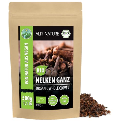 Alpi Nature Nelken ganz BIO 500g, Gewürznelken ganz, Nelken Gewürz