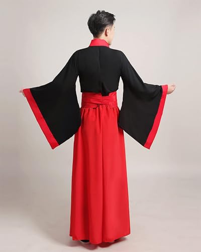 Traje tradicional chino para celebraciones y Año Nuevo color rojo talla XL 3