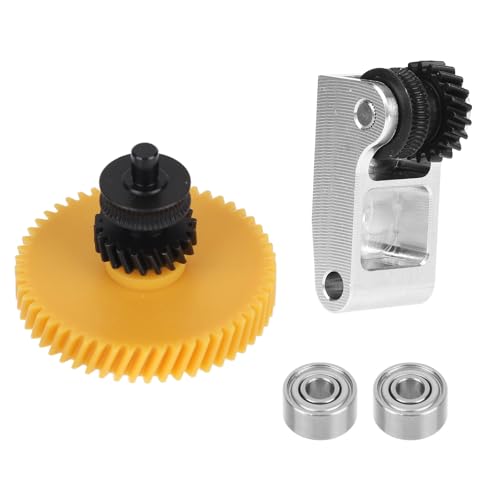 Hardened Steel Extruder Gear Assembly for Bambu Lab X1/P1 Series, Upgraded DLC Nano Coated Hotend Gear Kit for X1C X1E P
