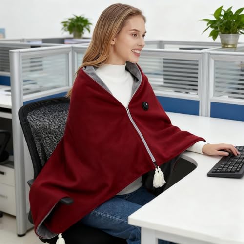 Couverture chauffante douce portable contre les frissons du bureau - 3