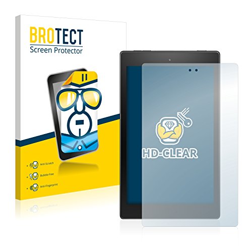 BROTECT Schutzfolie kompatibel mit Amazon Fire HD 8 2017/10 2019 (9. Generation) (2 Stück) klare Displayschutz-Folie Cover