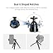 NEEWER Mini Desk Tripod, Metal Table Top Small Portable Travel Selfie Stick Stand with 360° Ball Head & 1/4