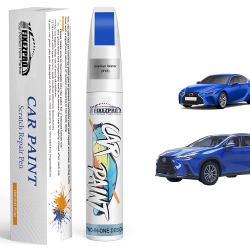 Image of Grecian Water(8Y6) Touch Up Paint for Lexus Cars, Exact Color Match Car Paint Scratch Repair Pen Kit Quick & Easy Fix Vehicle Chips and Automotive Nicks Scuff