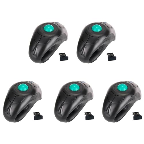 Souris trackball sans fil optique 2.4G dotée d'un capteur haute précision pour finger control