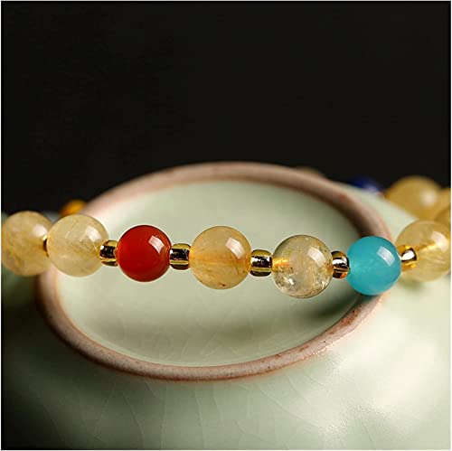 Bracelet en cristal de jade améthyste brute et agate : cadeau idéal
