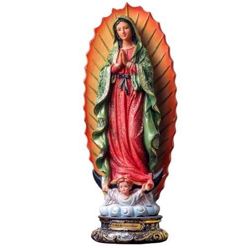 Sacro, Imagem Resina Nossa Senhora de Guadalupe Importada 30cm