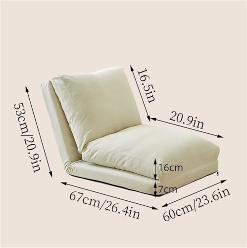 Chaise de sol réglable pour adulte, siège de jeu et de yoga blanc - 2