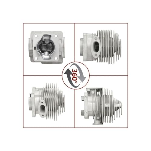 Kit piston-cylindre 37 mm pour débroussailleuse TU33 et CG330 - 4