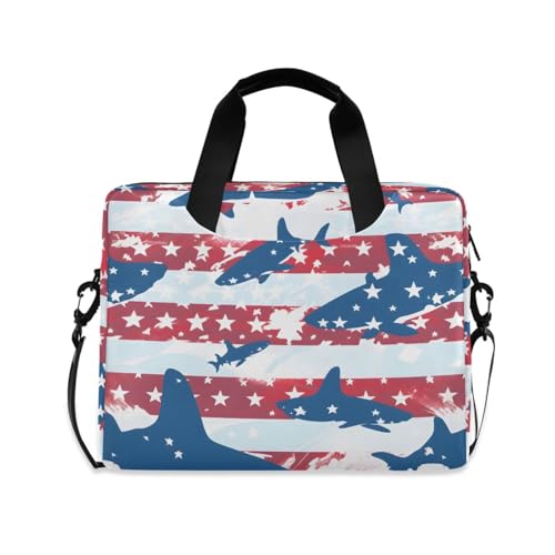 Bolso bandolera para laptop Fish America hasta 16 pulgadas miniatura 1