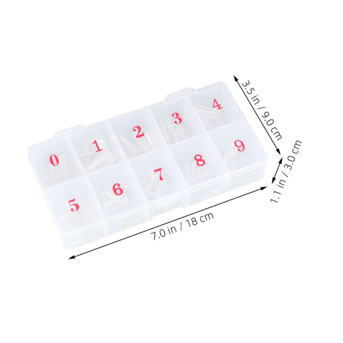 Manicure Tools Kit Nail Tips 500pcs Practical and Easy to Use Metal and Plastic False Nails Accessories for Manicure Time at Home or Store