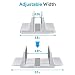 JARLINK Vertical Laptop Stand, Aluminum Laptop Holder Desktop Stand with Adjustable Dock Size (up to 17.3 inches) Compatible with All MacBook/Surface/Dell/Gaming Laptops (Silver)