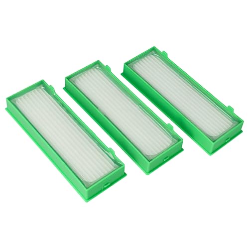 vhbw set 3x filtri compatibile con Vorwerk Folletto VR200, VR-200, VR300, VR-300 Aspirapolvere - Filtro HEPA