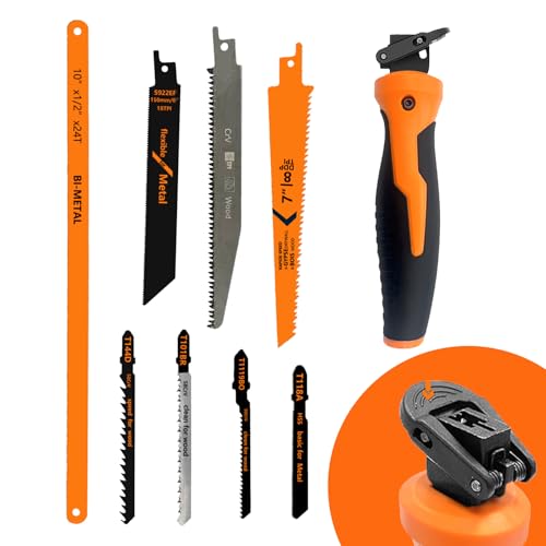 Magicbox Metallsäge mit 8 Sägeblättern, Handsäge zum Schneiden von...