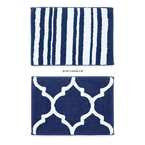 Penguin Home Reversible Microfiber Bath Mat Cover