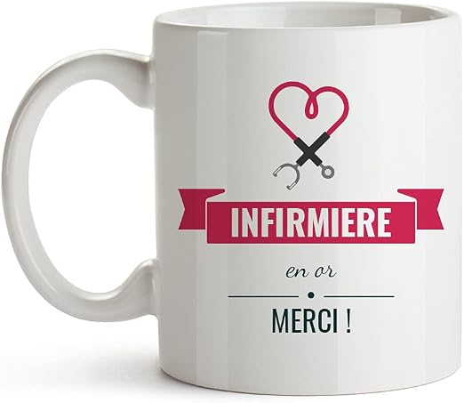 Mug Infirmiere Tasse En Ceramique 25 Cl Cadeau Original Cadeau D Anniversaire Cadeau Souvenir Infirmiere Amazon Fr Cuisine Et Maison