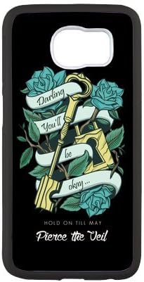 LeonardCustom- S6 Rubber Phone Case - PTV Pierce the Veil Protective Silicone Cover for Samsung Galaxy S6 -LCS6U594