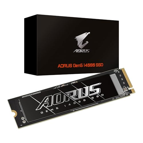 GIGABYTE AORUS Gen5 14000 SSD 2TB PCIe 5.0 NVMe M.2 \bhXe[gn[hhCu ǂݎ葬x ő1,4500MB/bAݑx ő12700MB/bAAG514K2TBB
