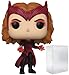 POP Marvel: Doctor Strange Multiverse of Madness - Scarlet Witch Funko Vinyl Figure (Bundled with Compatible Box Protector Case), Multicolor, 3.75 inches