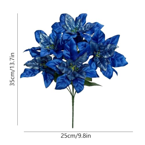 Aufmer Artificial Flowers for Christmas Decoration Christmas Flowers - image 3
