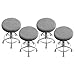 NEYOMID Fundas para Taburetes Redondos,Juego De 4 Fundas Elásticas para Taburete De Bar,Fundas Lavables para Taburete De Silla,Fundas Elásticas para Cojines De Taburete para Taburete De 30-40cm