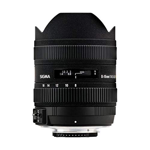 Sigma 8-16mm f/4.5-5.6 DC HSM FLD AF Ultra Wide Zoom Lens for APS-C sized Nikon Digital DSLR Camera