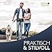 PAWZONE Futterbeutel Hunde - Leckerlibeutel für Hunde - Bauchtasche für Hunde Zubehör - Leckerlitasche für Hunde - Inkl. Reflektorband & Zusatzgurt für Flexileine (Schwarz)