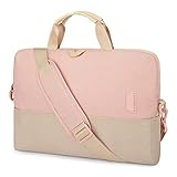 Laptop Bag for Women,BAGSMART 15.6 Inch Laptop Case Slim Computer Bag Briefcase,Pink