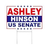 Ashley Hinson Yard Sign – 18"x12" Yard Sign With H-Stake | Double-Sided Corrugated Plastic Outdoor Lawn Sign | US Senate Iowa for Campaign Signs