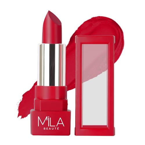 Image of MILA BEAUTE Matte Lipstick | Highly Pigmented & Lightweight Formula | Matte Finish | Gives Full Coverage | Shade -