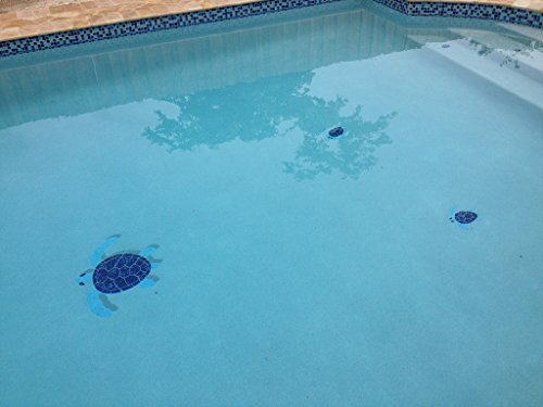 Turtle Group Ceramic Swimming Pool Mosaic (Blue) #TOP4