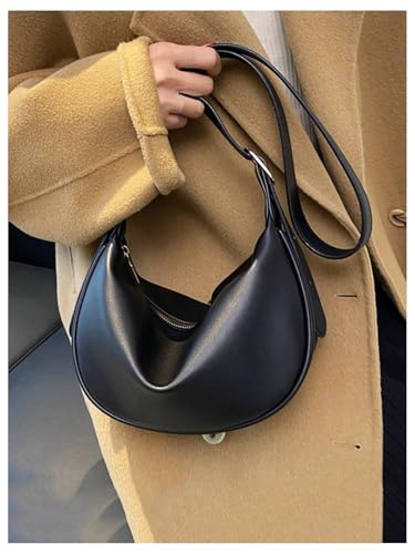 SweatyRocks Women's Leather Crossbody Bags Adjustable Strap Travel Work Shoulder Bags with Zipper3