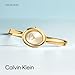 Imagen de Calvin Klein Reloj De Movimiento De Cuarzo De Dos Manecillas para Mujer Colección Twisted Bezel con Pulsera Rígida de Acero Inoxidable de Color Dorado