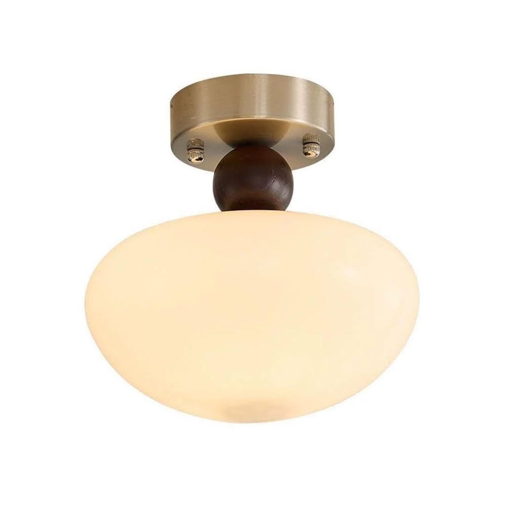 Lampada da soffitto con Paralume in Vetro in Stile Francese