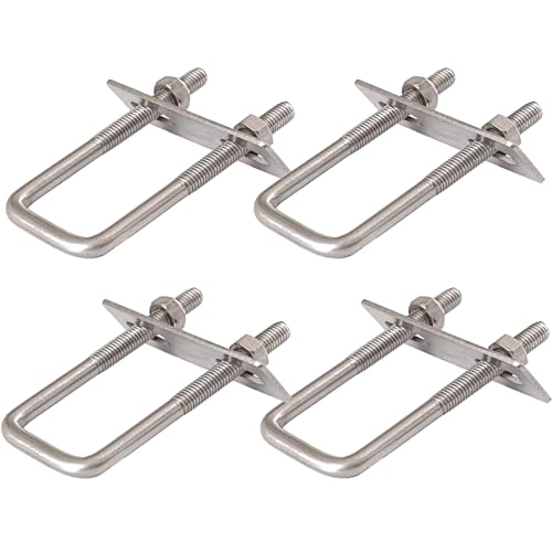 Boulon en U M6 en acier inoxydable pour fixations mécaniques et de navires x2