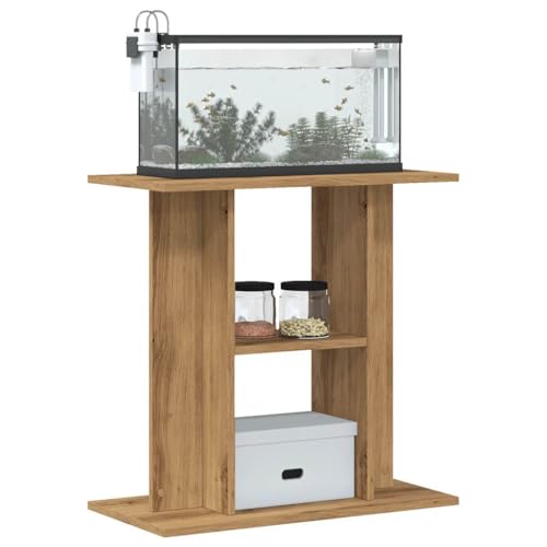 Tomostar Halterung für Aquarium, Möbel für Aquarien, Grundschrank, Aquariumtisch, Eiche, Braun, 60 x 30 x 60 cm, Holz