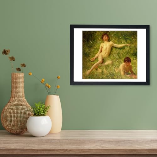 Affiche encadrée Henry Scott Tuke The Sunbathers Medium tableau impressionniste mer - 3
