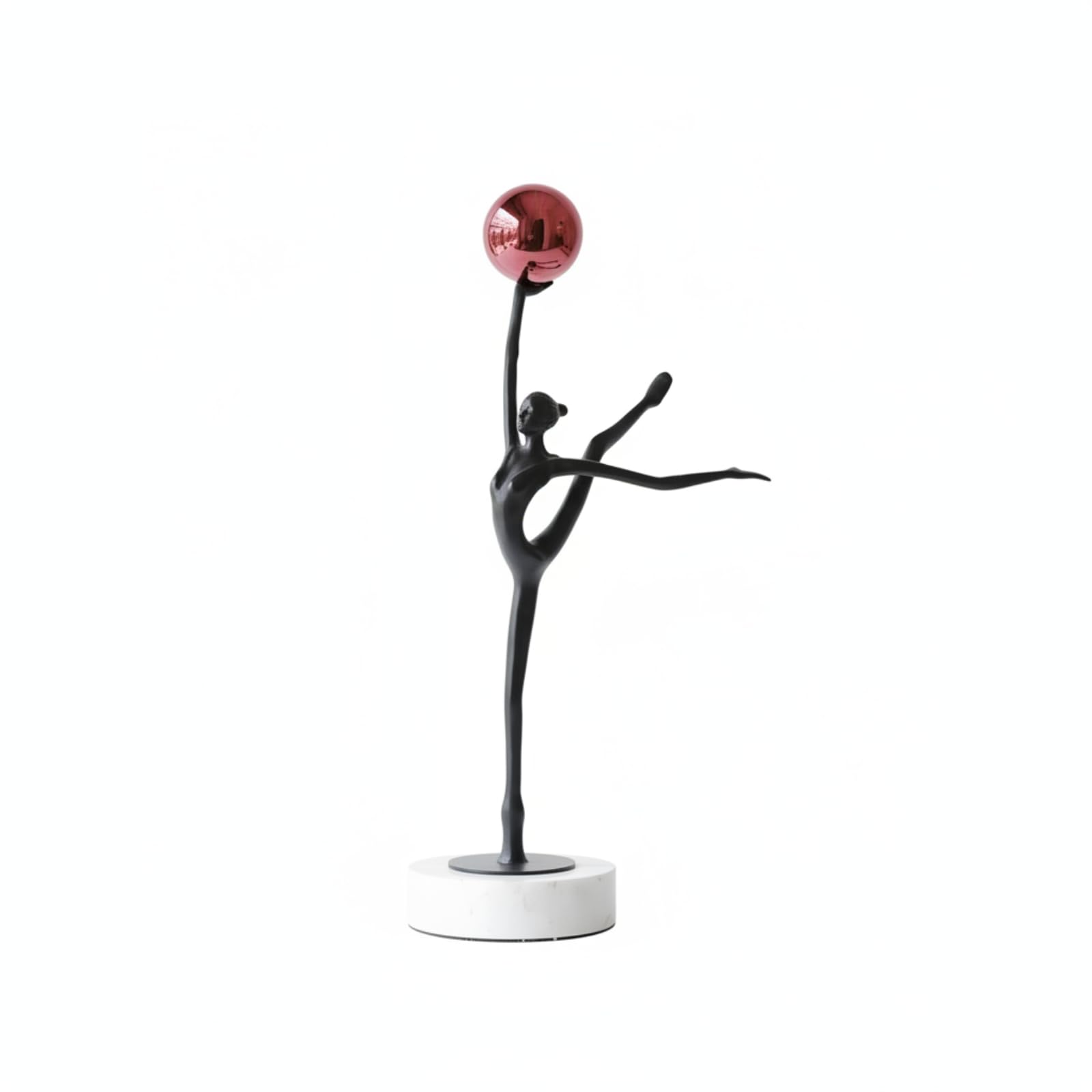 Statuette danseuse pour salon rouge : l'art pour meubler un buffet vide