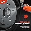 A-Premium 10.68 inch (271.2mm) Rear Brake Drums + Ceramic Shoes Set Compatible with Select Chevrolet and GMC Models - Colorado 2009-2012, Canyon 2009-2012, 6-PC Set #5