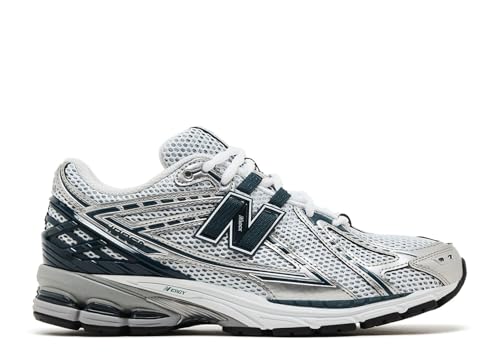 New Balance メンズ 1906 スニーカー, シルバーメタリック/ディープオーシャン/ホワイト, 24.0 cm（Amazon）