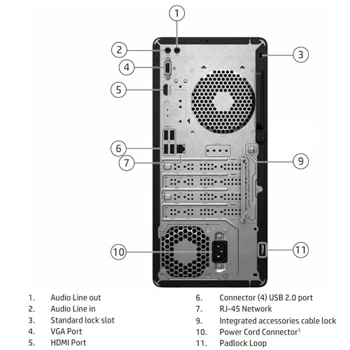 Image of HP Desktop Computer 290 G9 Business Tower PC, 13th Gen Intel 4-Core Processor, 16GB DDR4 RAM, 256GB PCIe SSD, USB WiFi Adapter, RJ-45, HDMI, VGA, Keyboard and Mouse, Windows 11 Home