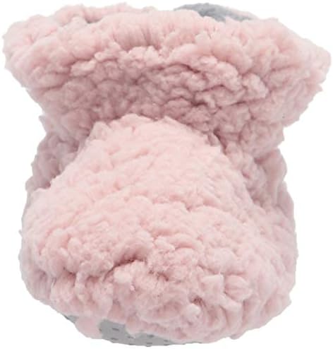 Dearfoams Kids' Harley faux sherpa Bootie Slipper, Pale Mauve | Image 1