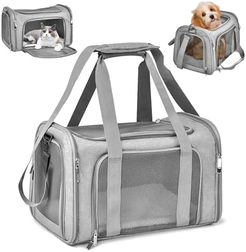 Siedihit Faltbarer Laufstall Für Hunde & Katzen – Wasserabweisend, Mit Tragetasche, Für Drinnen/draußen, Größe M (91,4x91,4x58,4 Cm)