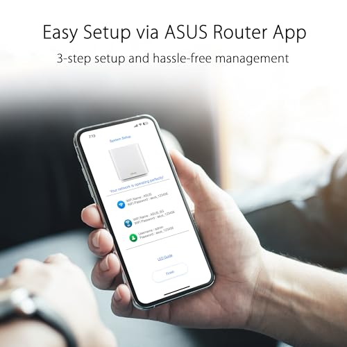 Image of ASUS ZenWiFi Whole-Home Tri-band Mesh WiFi 6E System (ET9 3PK), Coverage up to 7,800 sq.ft, 7800Mbps, new 6GHz band, AiMesh, Lifetime Free Internet Security, Parental Control, EasySetup (Renewed)