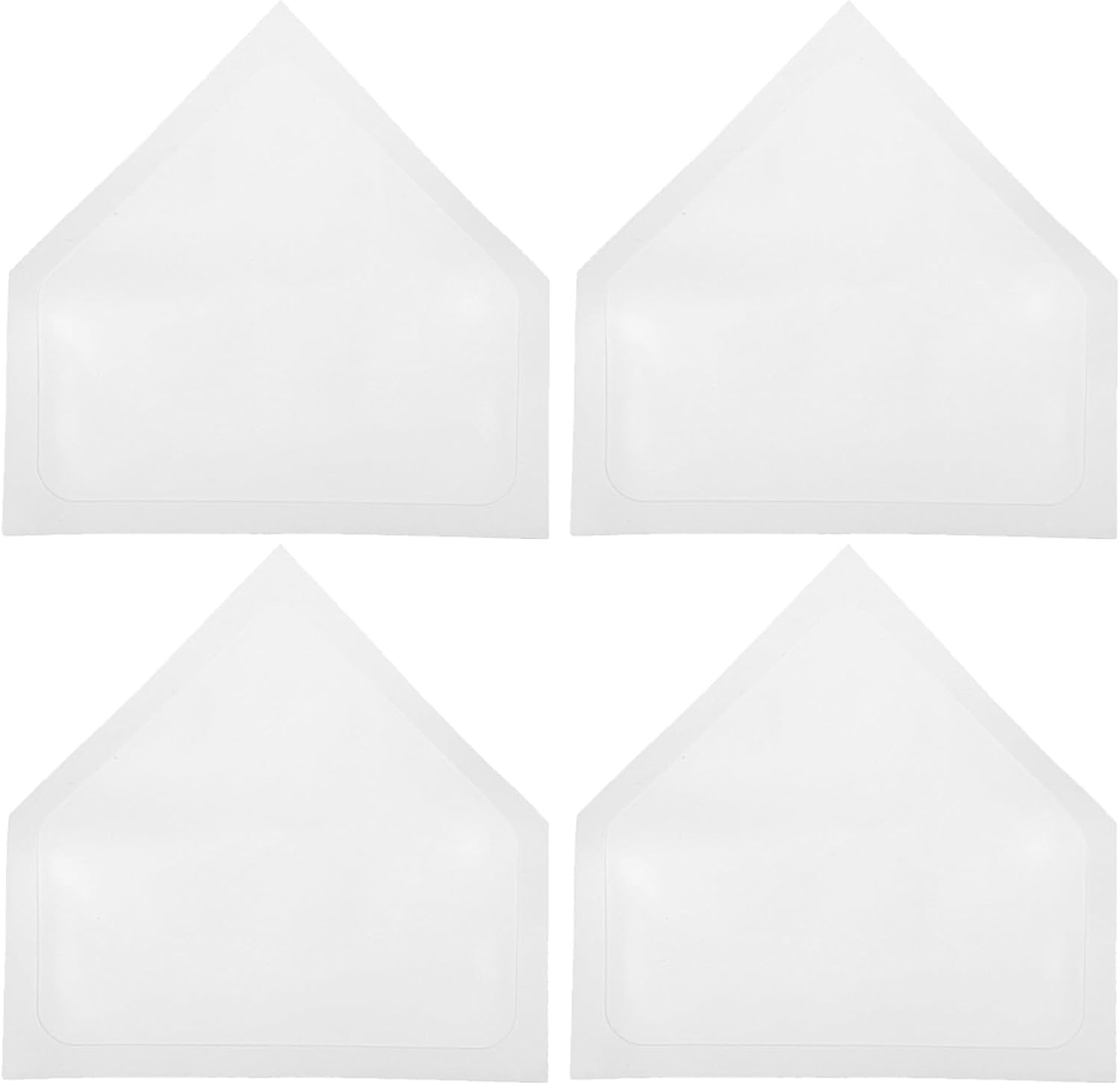 YARNOW 4pcs Home Plate Baseball: Triangle Throw Down Base Mat for Game or Backyard, Easy Setup for Softball or Baseball Practice, Pitchers Training Tools, White |