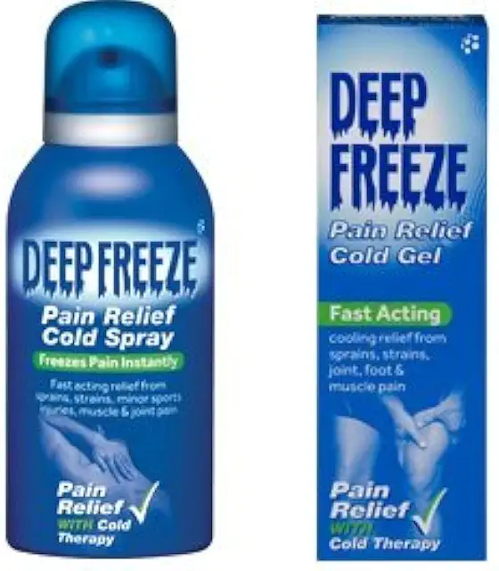 Deep Freeze Pain Relief Cold Spray & Gel Set - Vavoom Freezing Spray